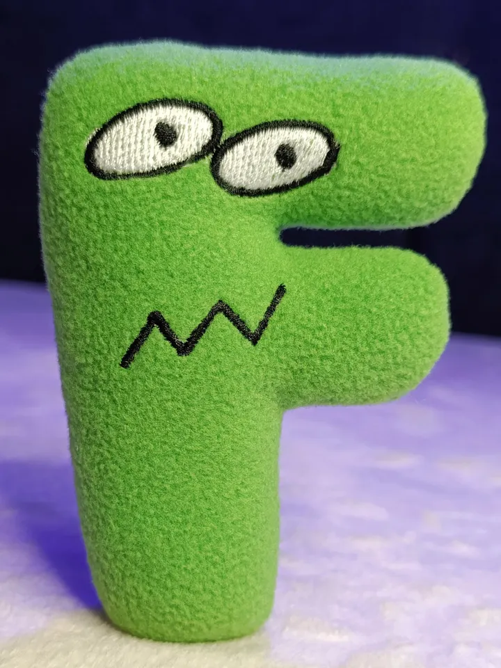 Alphabetical plush letters
