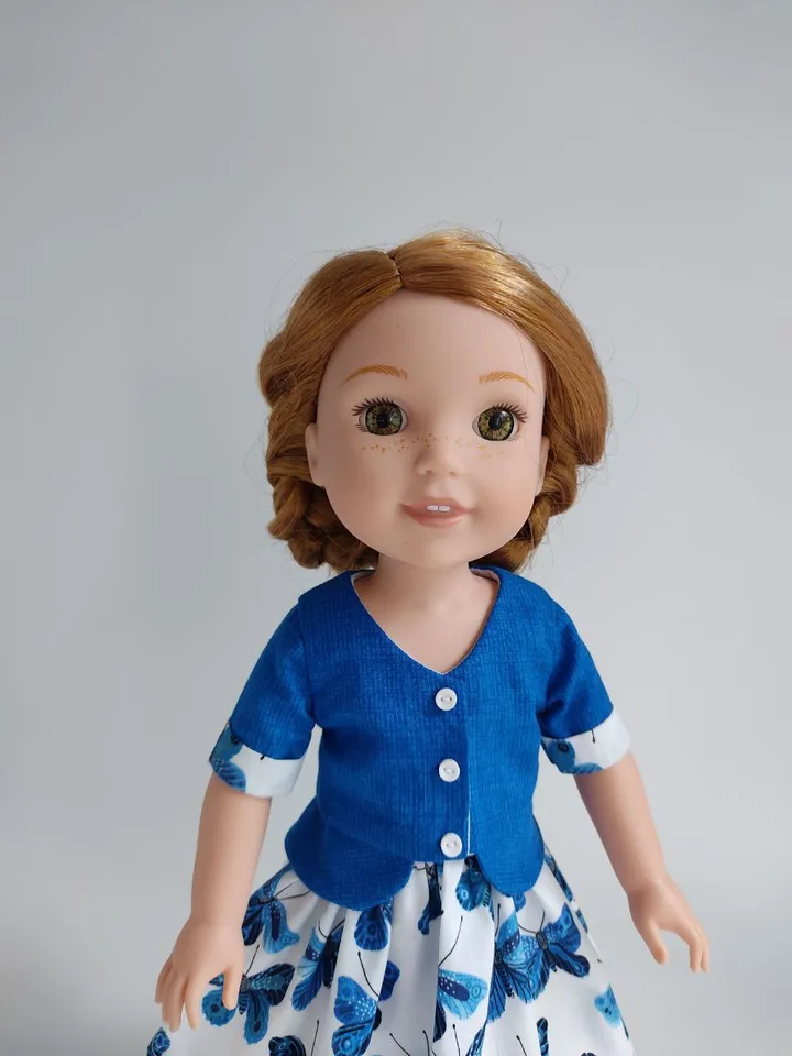 PDF sewing pattern for Ruby Red Fashion Friends and Wellie Wishers dolls.