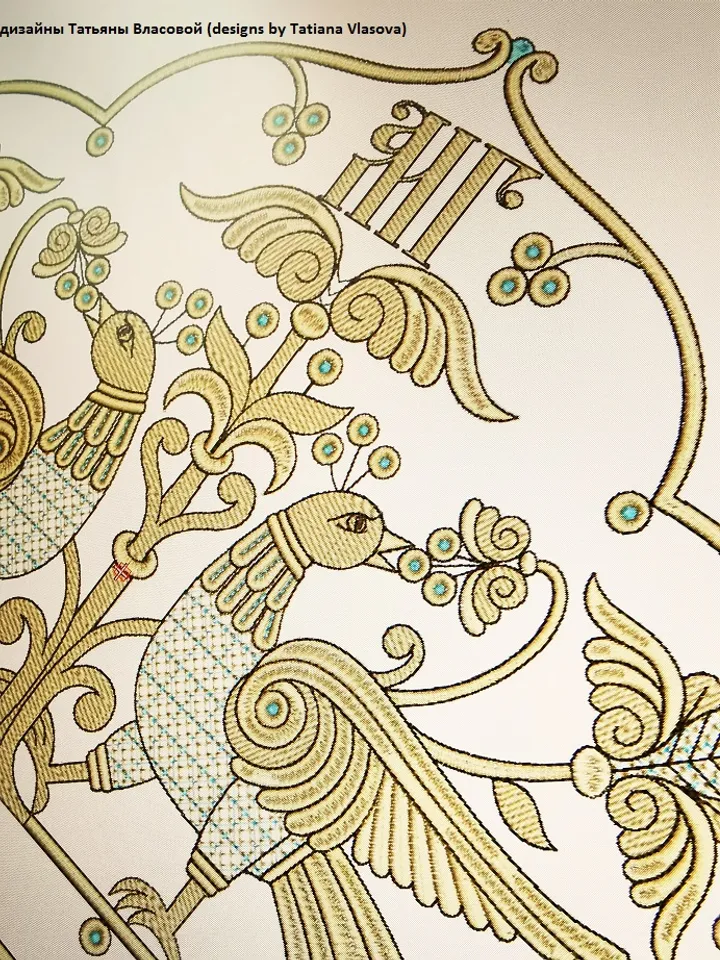 "Agafonovsky" designs for an industrial embroidery machine