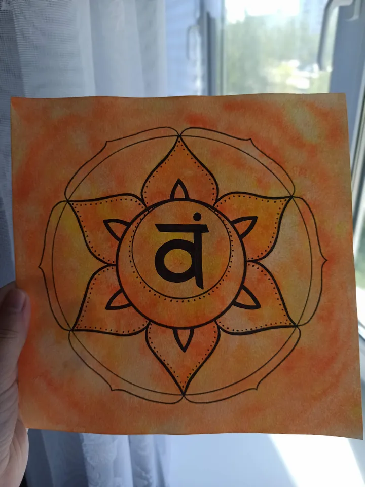 Painting of the Swadhisthana chakra