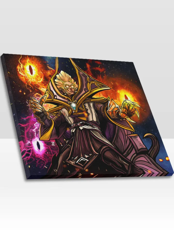 Invoker In DotA Frame Canvas Print, Wall Art Home Decor Poster