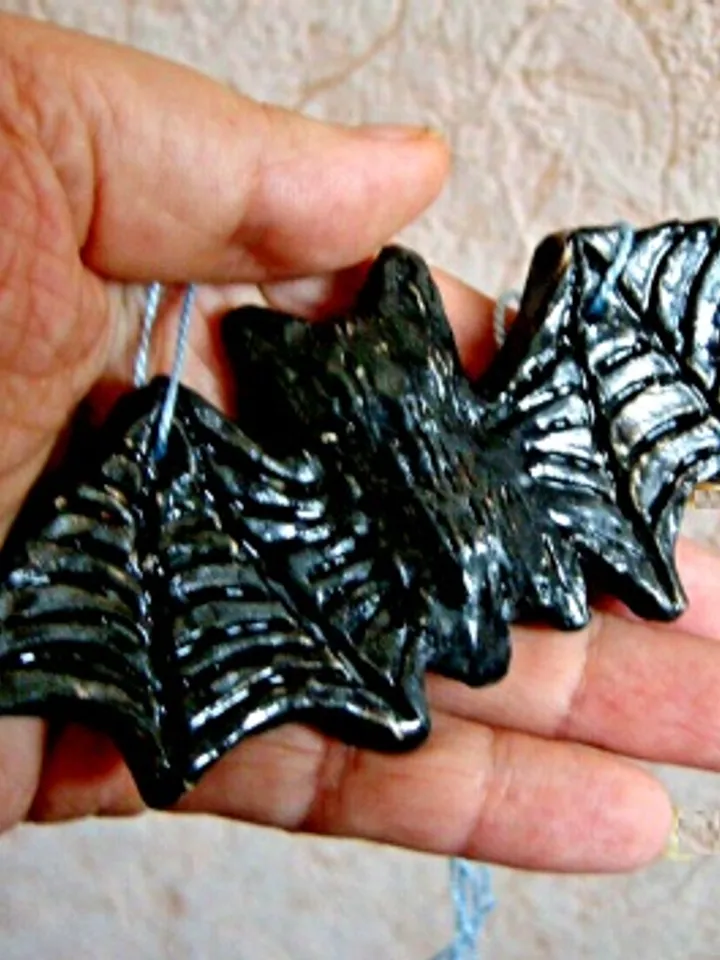 Ceramic bat. Halloween ornament. Handmade $40.00 | Buy online with delivery