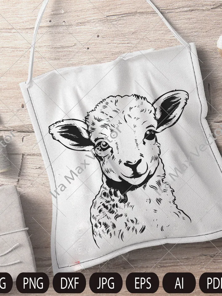 Lamb Svg, Sheep svg, Cute Farm Animal, Livestock,farm life, Lamb Clipart, Lamb Vector, Lamb printable, Lambs svg