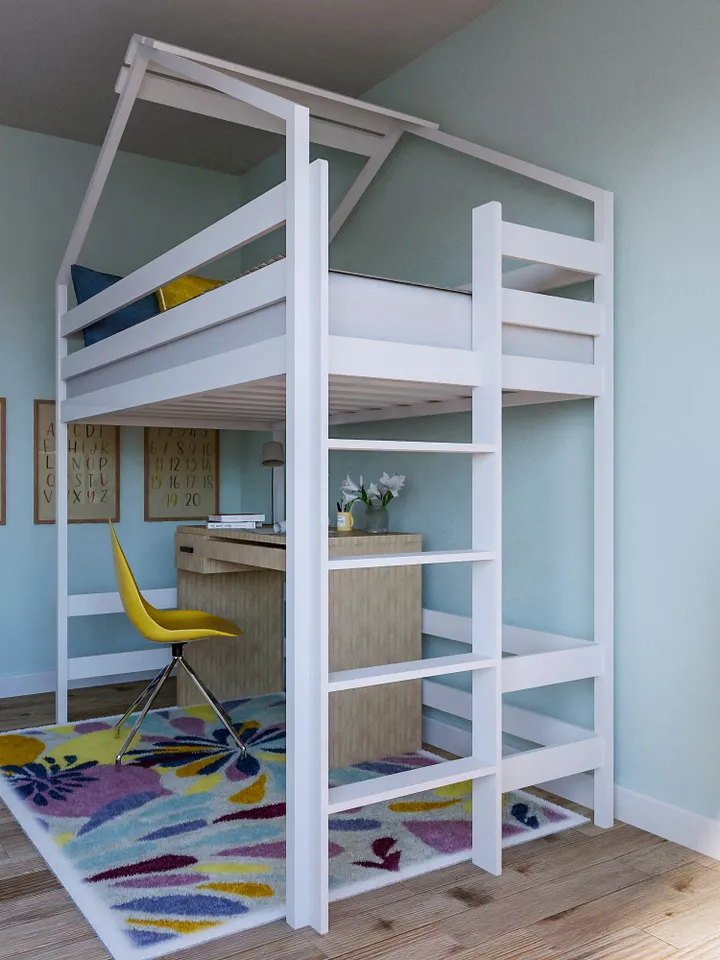 Loft Bed Plan, Small Double Mattress, PDF, DIY