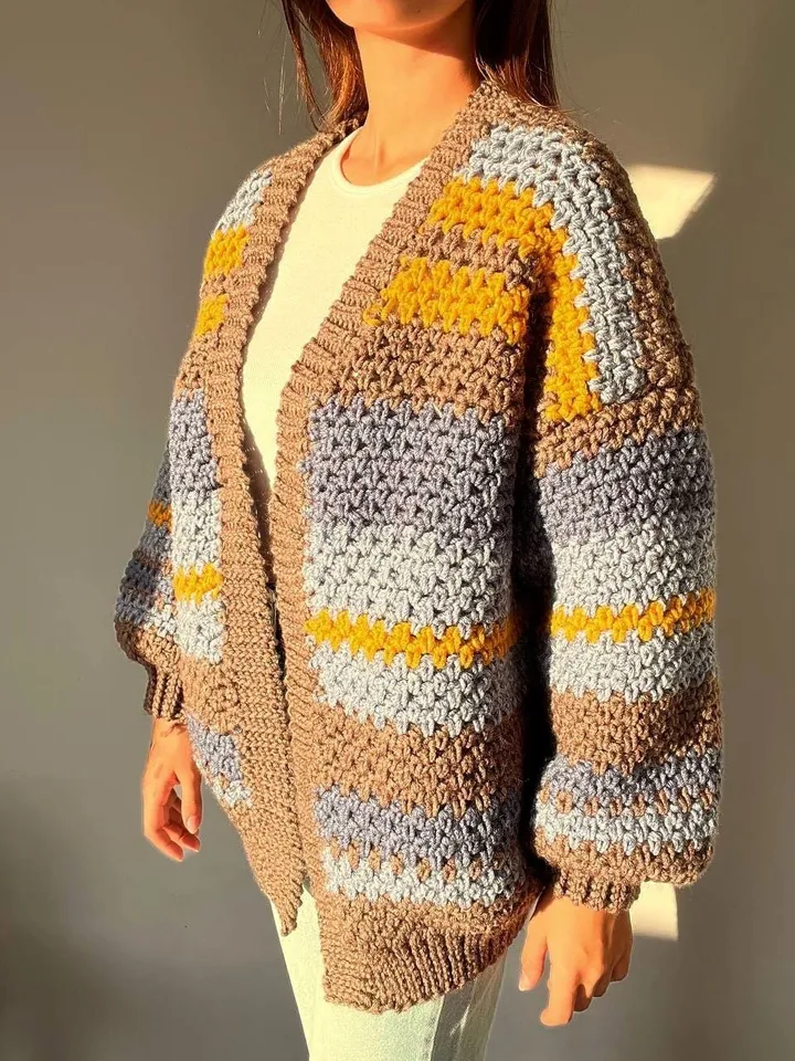 Cardigan crochet, easy cardigan, chunky cardigan, oversized crochet cardigan, crochet pattern