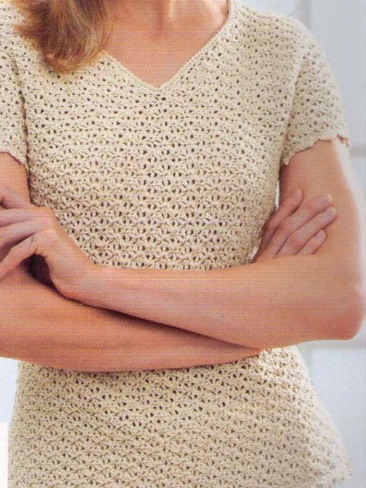 Top shell crochet pattern summer women top pdf instant download