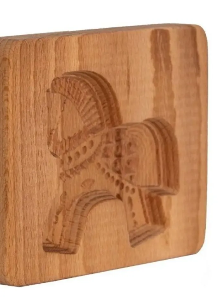 horse Embossed cookie mold, cookie cutter, wooden mold, Wooden stamp stamp for gingerbread cookies springerle stamp