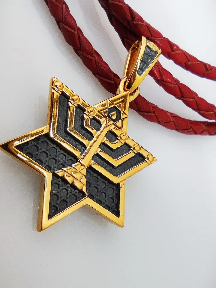 Jewish star - pendant star of david