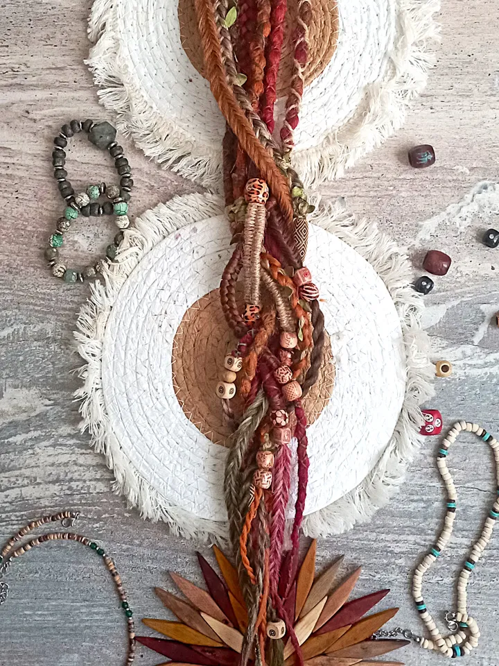 Boho-style Dreadlocks on a hair band