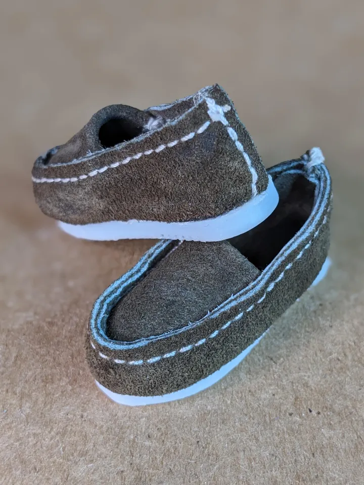 Handmade suede shoes for Fashion male dolls (wide feet)