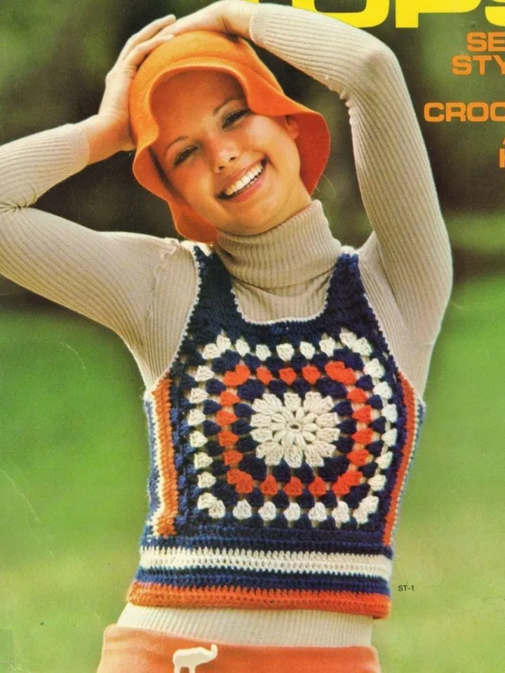 Vest crochet pattern, summer crochet top, cropped vest top, 7 patterns vest waistcoat crochet knitting pattern pdf