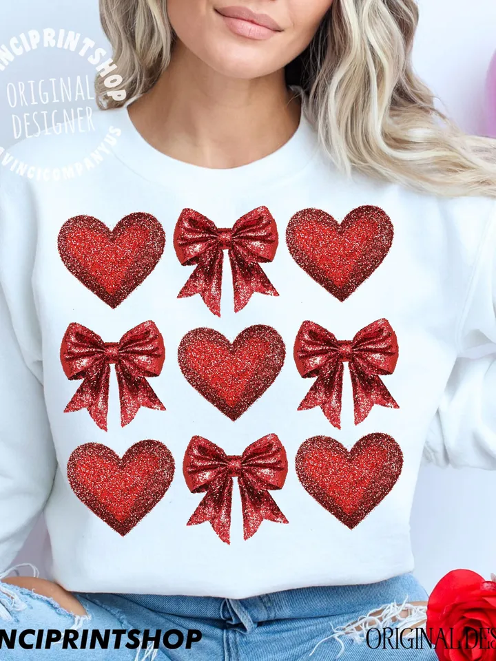 Coquette Glitter Valentine Heart Png, Valentine Png, Girls Valentine Png, Valentine Heart Png, Valentine Coquette Png, Glitter Hearts png