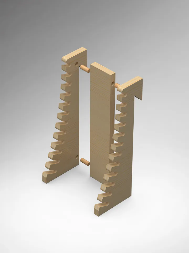Wrench Holder Plans (PDF, SVG) for Workshop – DIY French Cleat Storage System