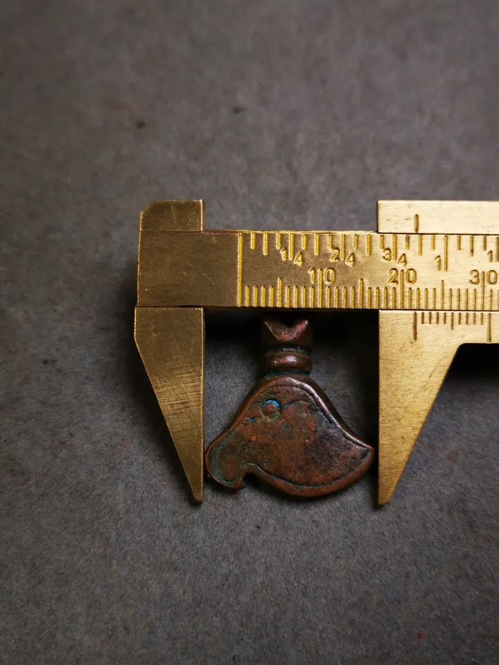 Gandhanra Antique Tibetan Amulet Pendant,Kartika(knife of the dakinis), Trantic Buddhism Dharma, Made of Lima Brass