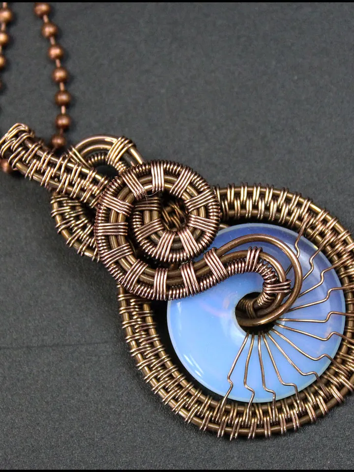 Wire wrap a donut pendants tutorials PDF