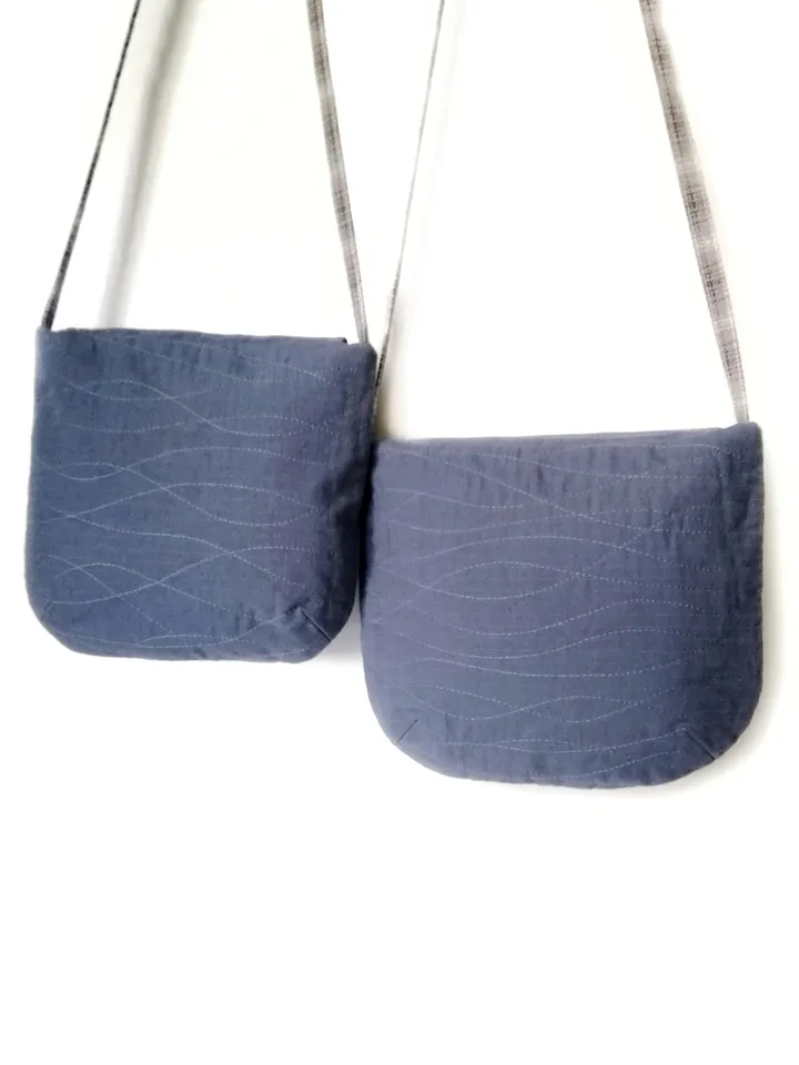 Handcrafted Small Embroidered Messenger Purses for Women - Handmade Fabric Mini Shoulder Bags: Stylish Floral Designs. FREE SHIPPING!