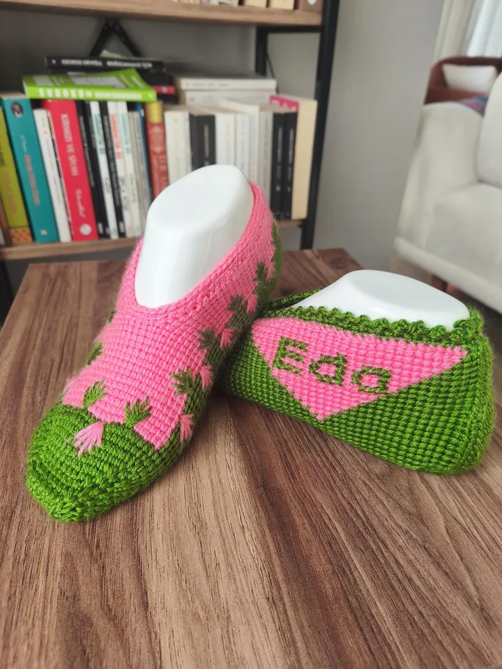 Handcrafted Tunisian Crochet Booties - Personalized Women Shoes