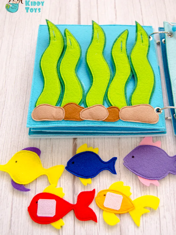 Quiet book page, Under the sea, Seaweed, Pattern and Tutorial, SVG files