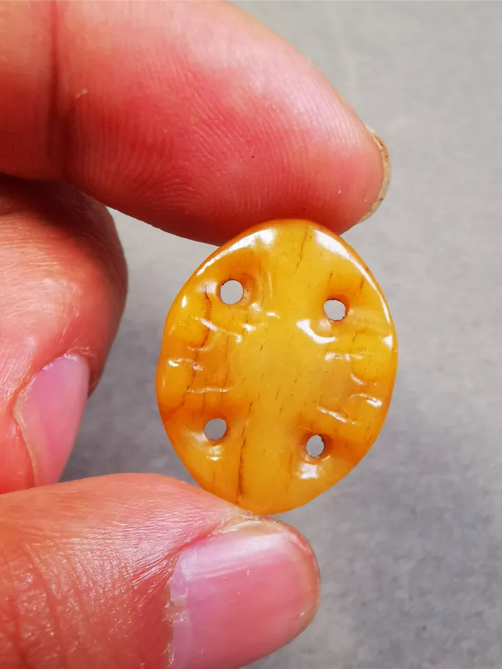Gandhanra Handmade Tibetan Yak Bone Carved Vajra Bead Amulet for Mala,Prayer Beads,Jewelry Accessories