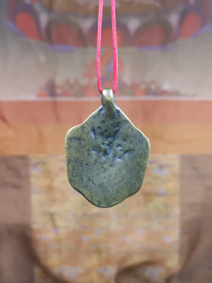 Gandhanra Antique Tibetan Buddhist Amulet Pendant - Garuda - The Golden-Winged Bird, Crafted from Copper,Size 2.1&quot; * 1.4&quot;