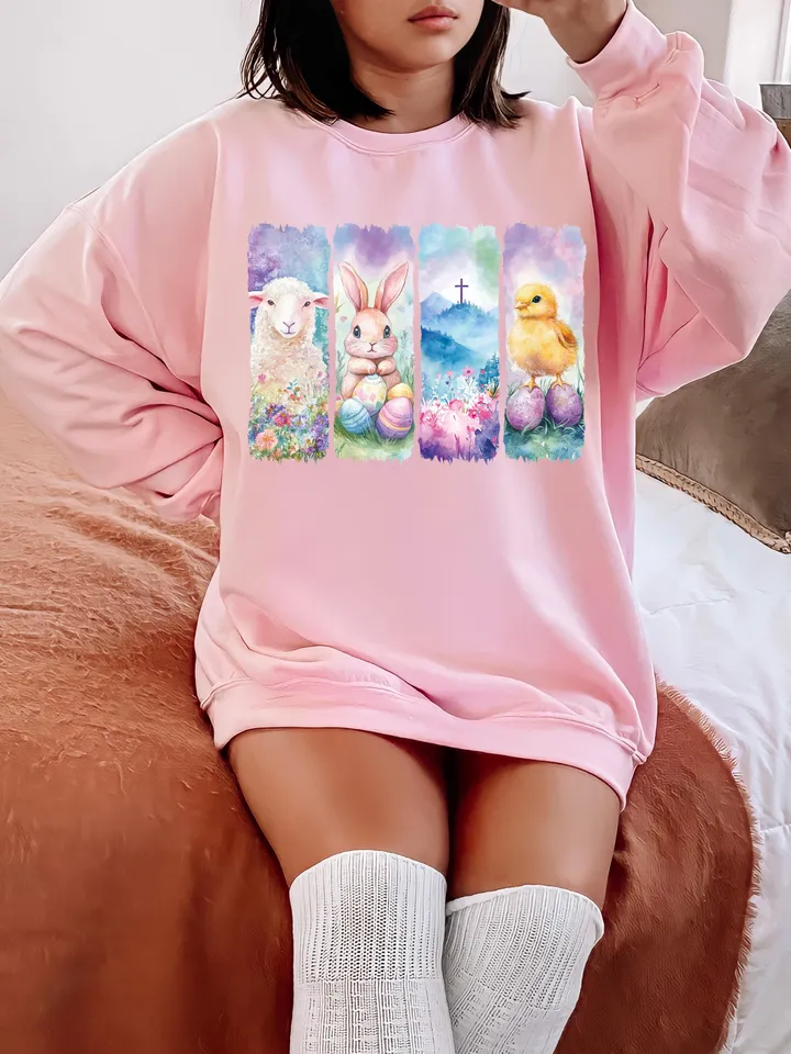 Happy Easter PNG, Retro Easter Png, Easter Bunny Png, Easter Coquette Png, Floral Spring Png, Easter Coquette Png, Brushstroke Easter Png