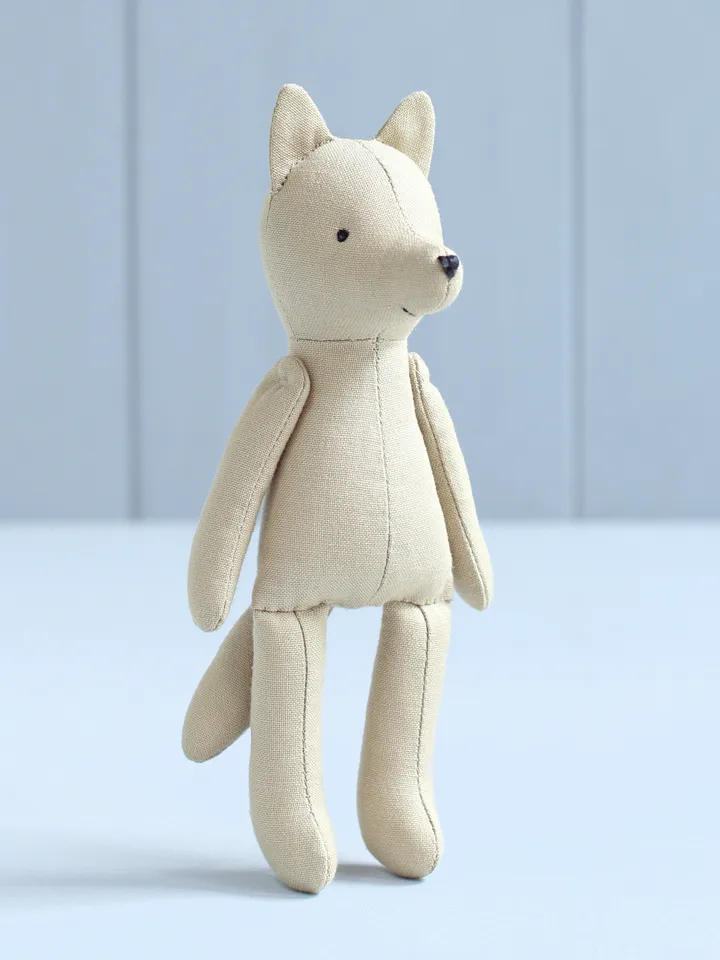 PDF Mini Wolf Stuffed Animal Sewing Pattern