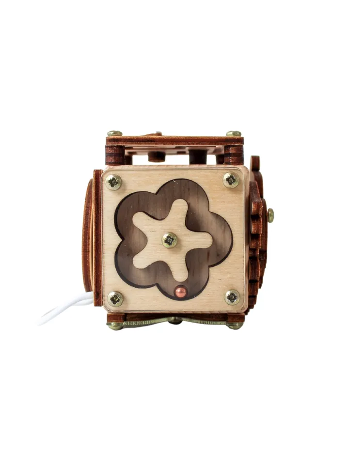 fidget cube - wooden baby Busy cube, montessori toy, toddler activity