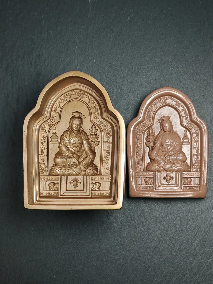 Jigme Lingpa Tsa Tsa Mold,Gandhanra Handmade Tibetan Tsha Tsha Statue Mould,9cm Height