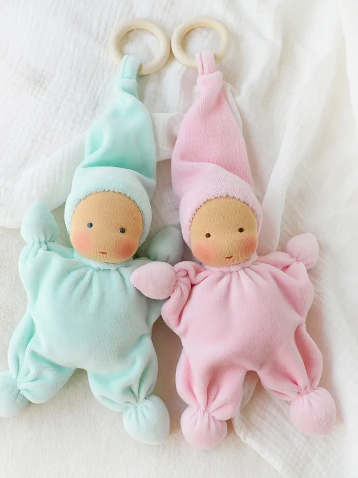 DIY Waldorf butterfly doll 10 inch (25 cm) tall. PDF sewing pattern and tutorial.