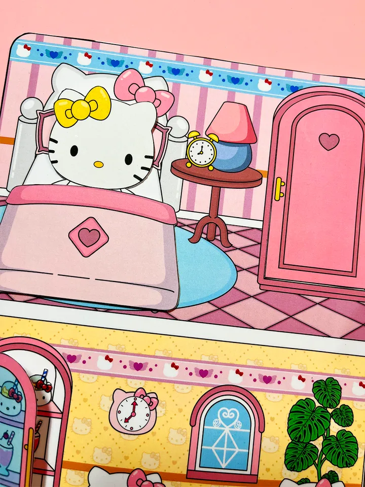 Hello Kitty Paper Doll with House in Album