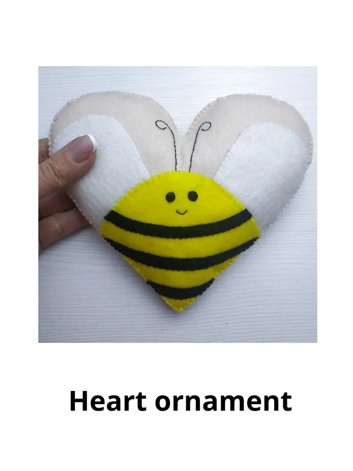Valentines day gift, Valentine heart toy, Gift for her, Gift for him, Valentine day decor, Valentines felt toy