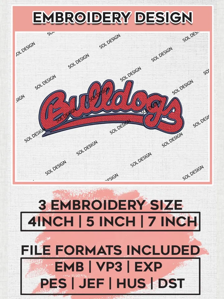 NCAA Fresno State Bulldogs Team Wordmark Logo Machine Embroidery Design, NCAA Fresno State Bulldogs Team Design Design files, NCAA Team Embroidery Designs, NCAA Machine Embroidery Designs, Digital Download