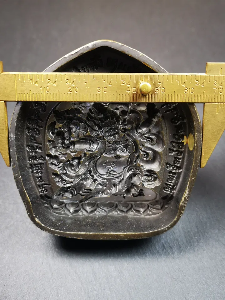 Gandhanra Tibetan Buddha Statue Tsa Tsa Mold, Vajrapani Tsha Tsha Mould For Making Clay Statue,2.95" × 2.6"