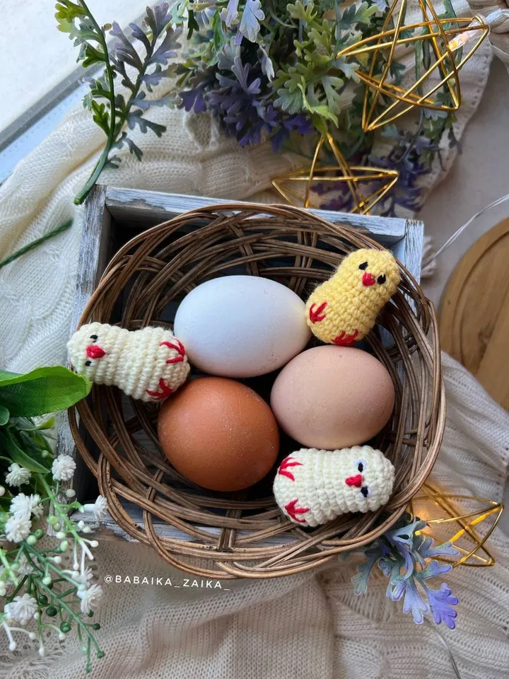 PDF Crochet Easter Chicken and Chicks Pattern, Amigurumi Chick Pattern, Crochet Easter Pattern, Crochet Chick, Amigurumi animal Crochet bird