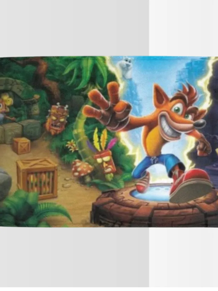 Crash Bandicoot Blanket Lightweight Soft Microfiber Fleece