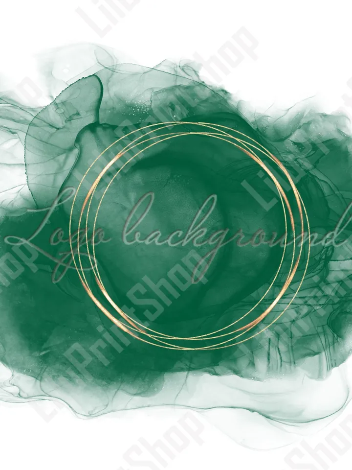 Emerald Green Logo Background Png Alcohol ink green logo design Emerald Green and gold logo design green & gold circle logo Teal logo png