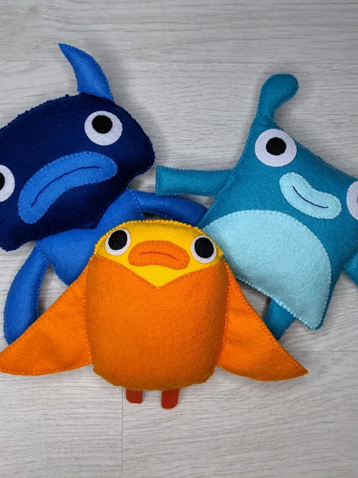 Endless alphabet Monsters Felt toys, Endless Numbers- Sherbert Monster