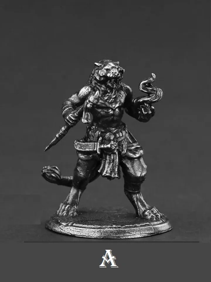 Ancient Lion Tribe, tin miniatures, tabletop wargaming fantasy miniature figures.