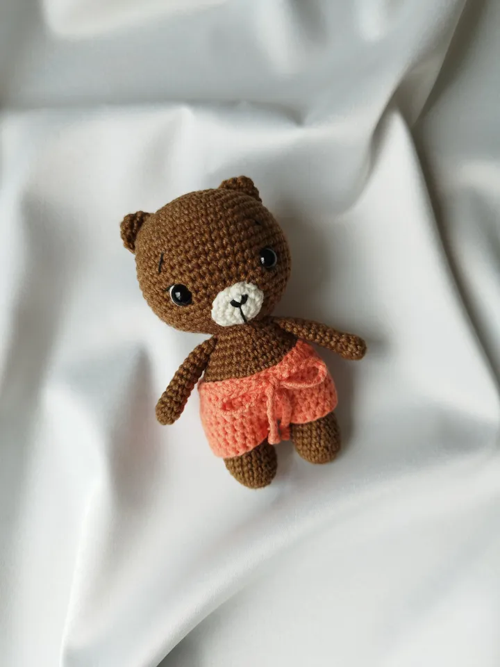 Crochet bear toy, stuffed animal toy, bear toy, amigurumi toy bear