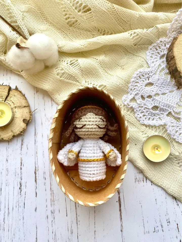 PDF Christmas Angel Crochet Pattern, Amigurumi Angel Pattern, Easter Pattern, Crochet nativity, Angel doll, Amigurumi crochet toys