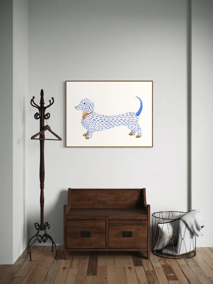 Dachshund Art Watercolor Painting Print Art Dachshund Gift Dog Wall Art Dog Mom Gift Sausage Dog Art Funny Dachshund Art Gift For Him Print