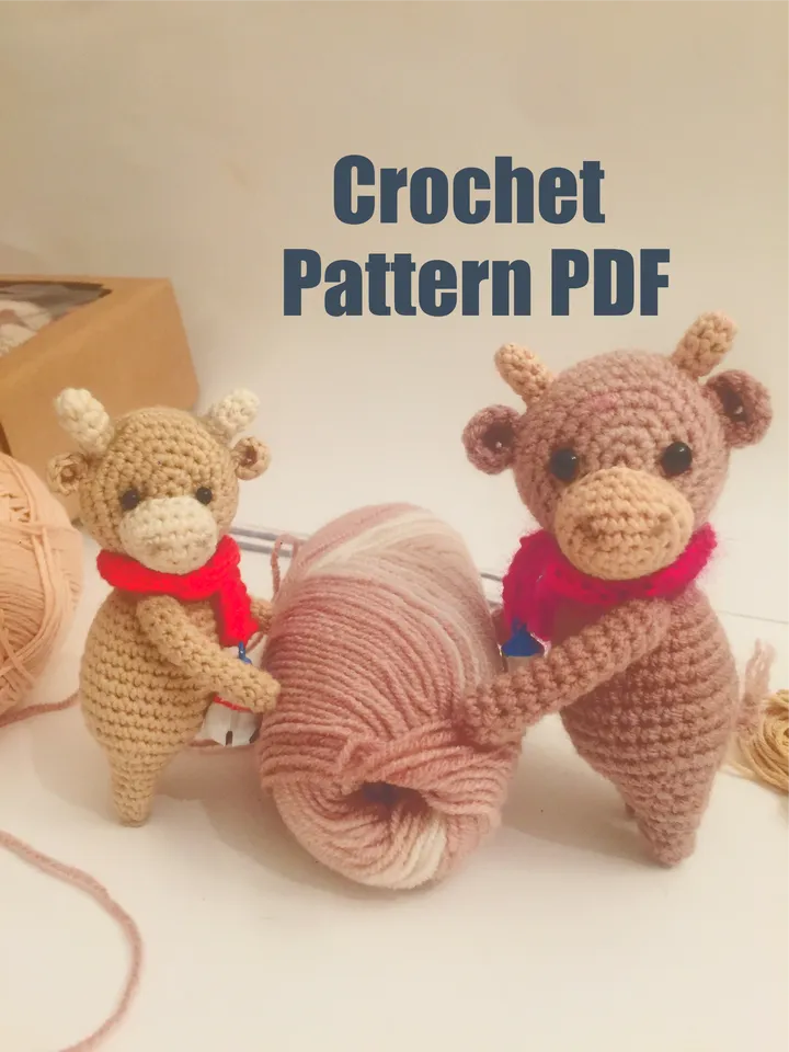 Crochet Pattern Mini bull