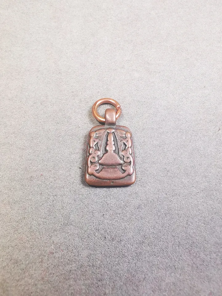 Gandhanra Handmade  Mala Counter Pendant,Stupa, Pagoda, Prayer Beads Accessories,Made of Red Copper