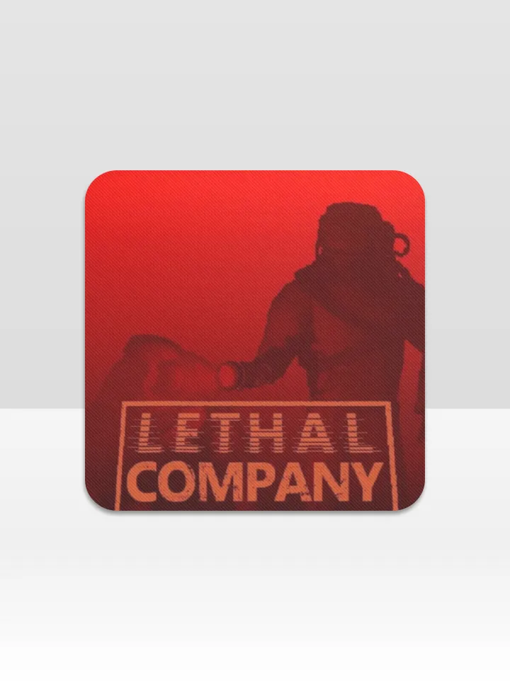 Lethal Company Cup Coaster, Square Drink Coaster, Round Coffee Coaster
