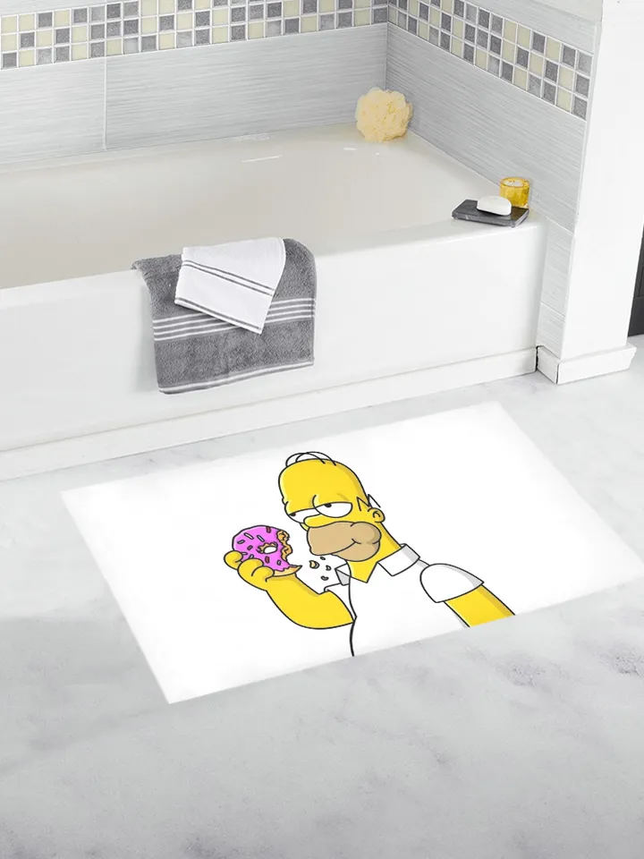 Homer Donut Bath Mat, Bath Rug