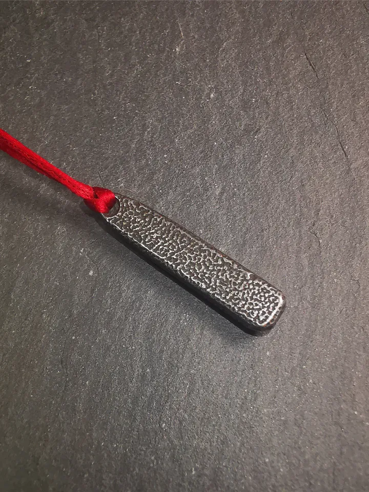 Gandhanra Handmade Tibetan Amulet Pendant,Tibetan Ladder of Heaven, Made of Cold Iron,1.38"