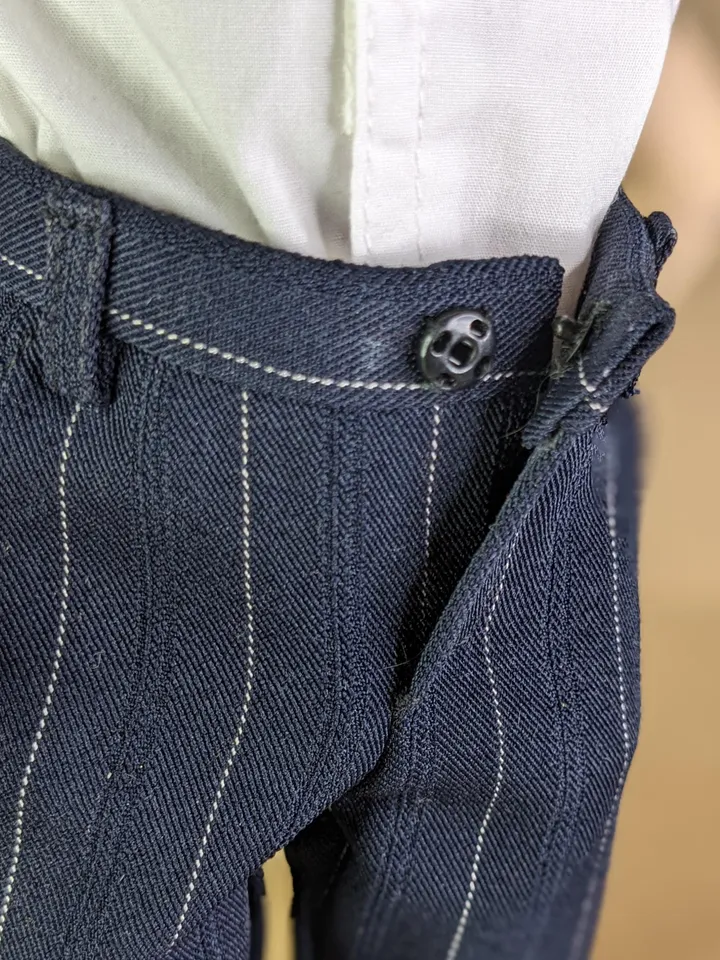 Handmade classic navy pants for 13 inch fashion male dolls (Adonis)
