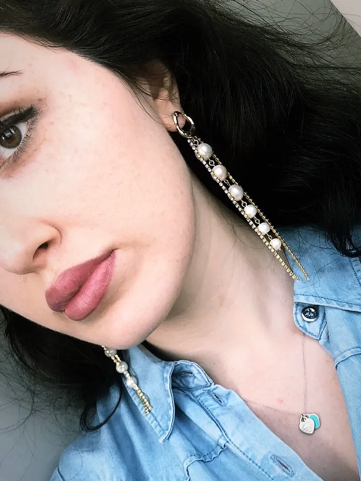 Natural Pearl Drop Earrings