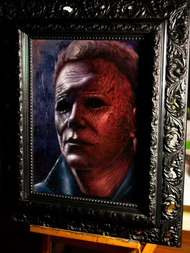 Original oil painting Michael Myers