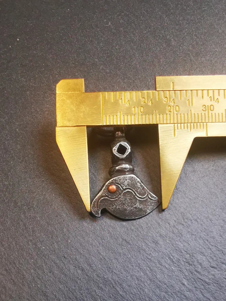 Gandhanra Handmade Tibetan Kartika Amulet Pendant,Kartrika(knife of the dakinis), Trantic Buddhism Ritual Implement, 1.1"